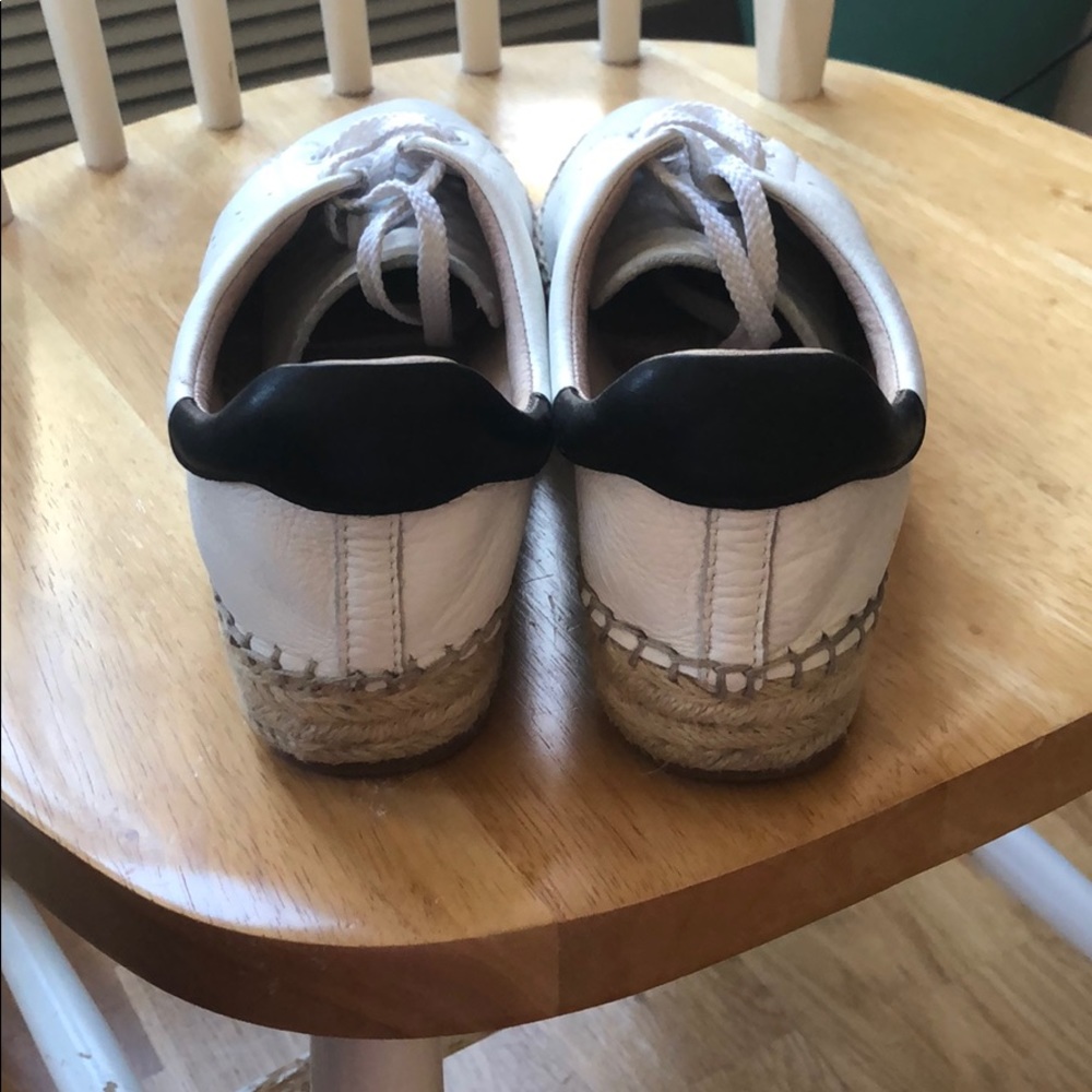 Vince Camino White and black espadrille sneakers - Picture 3 of 6